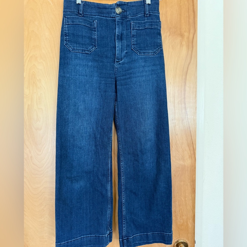 Anthropologie Pilcro The Skipper wide leg crop jeans size 27